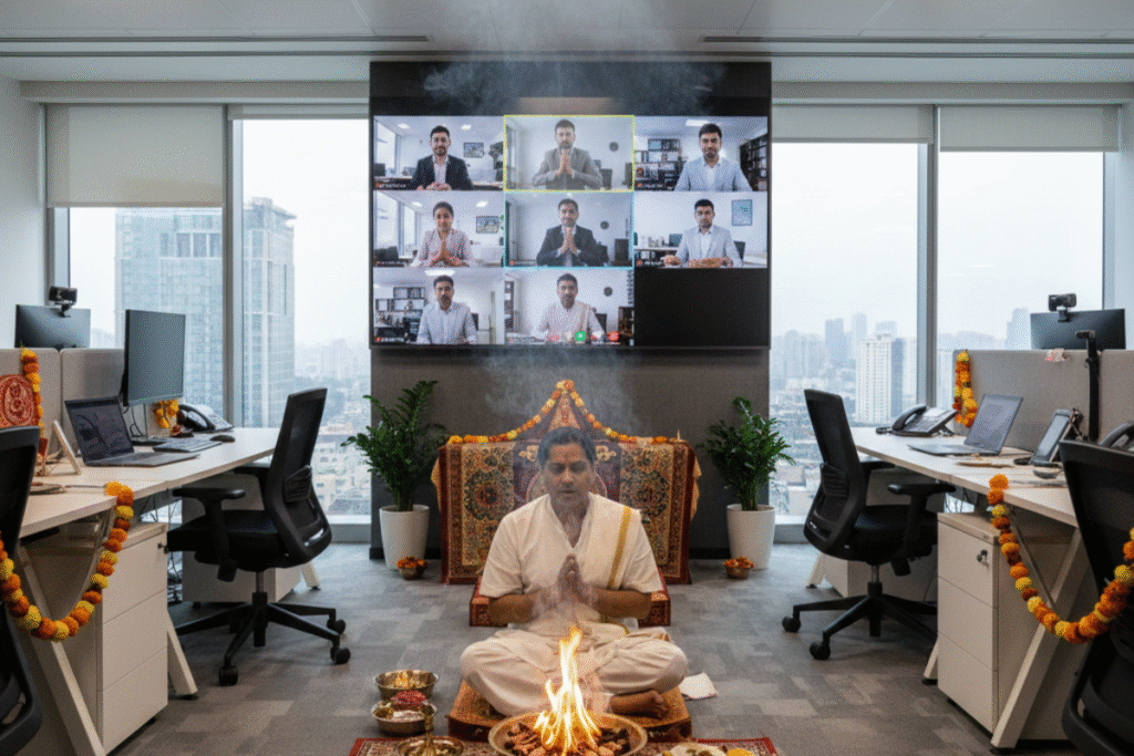 Online Havan for office with pandit ji